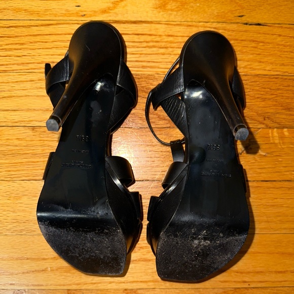 TRIBUTE PLATFORM SANDALS IN SMOOTH LEATHER - Picture 4 of 8